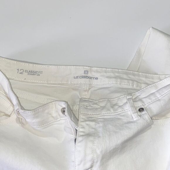 Liz Claiborne Women Jeans Size 12 Classic Fit Straight Leg - Picture 4 of 14